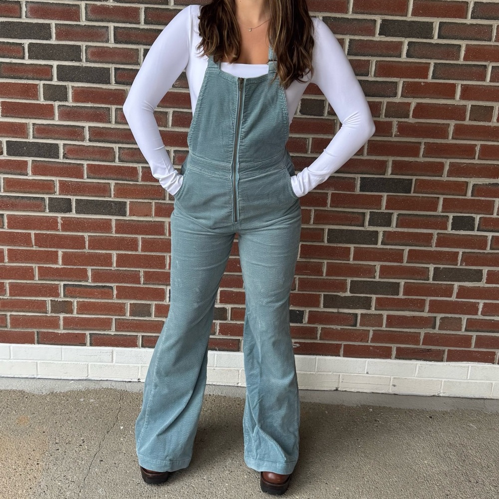 ROLLA'S Blue Flare Jumpsuit